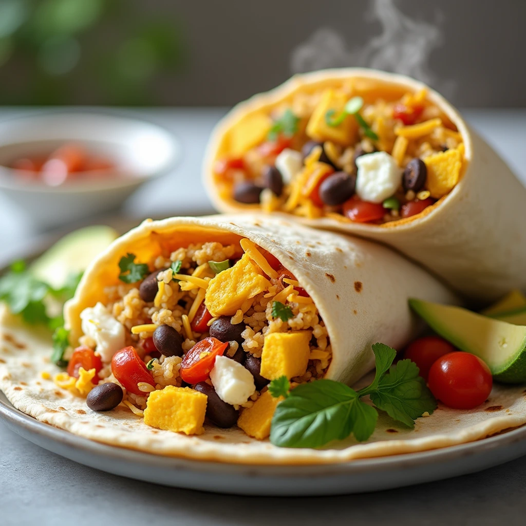 High Protein Breakfast Burrito