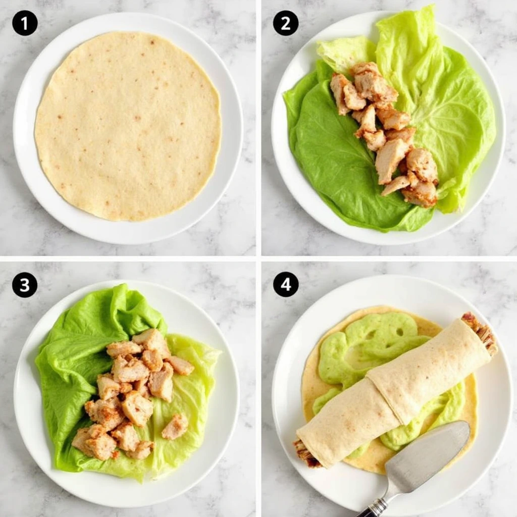 chicken caeser wraps