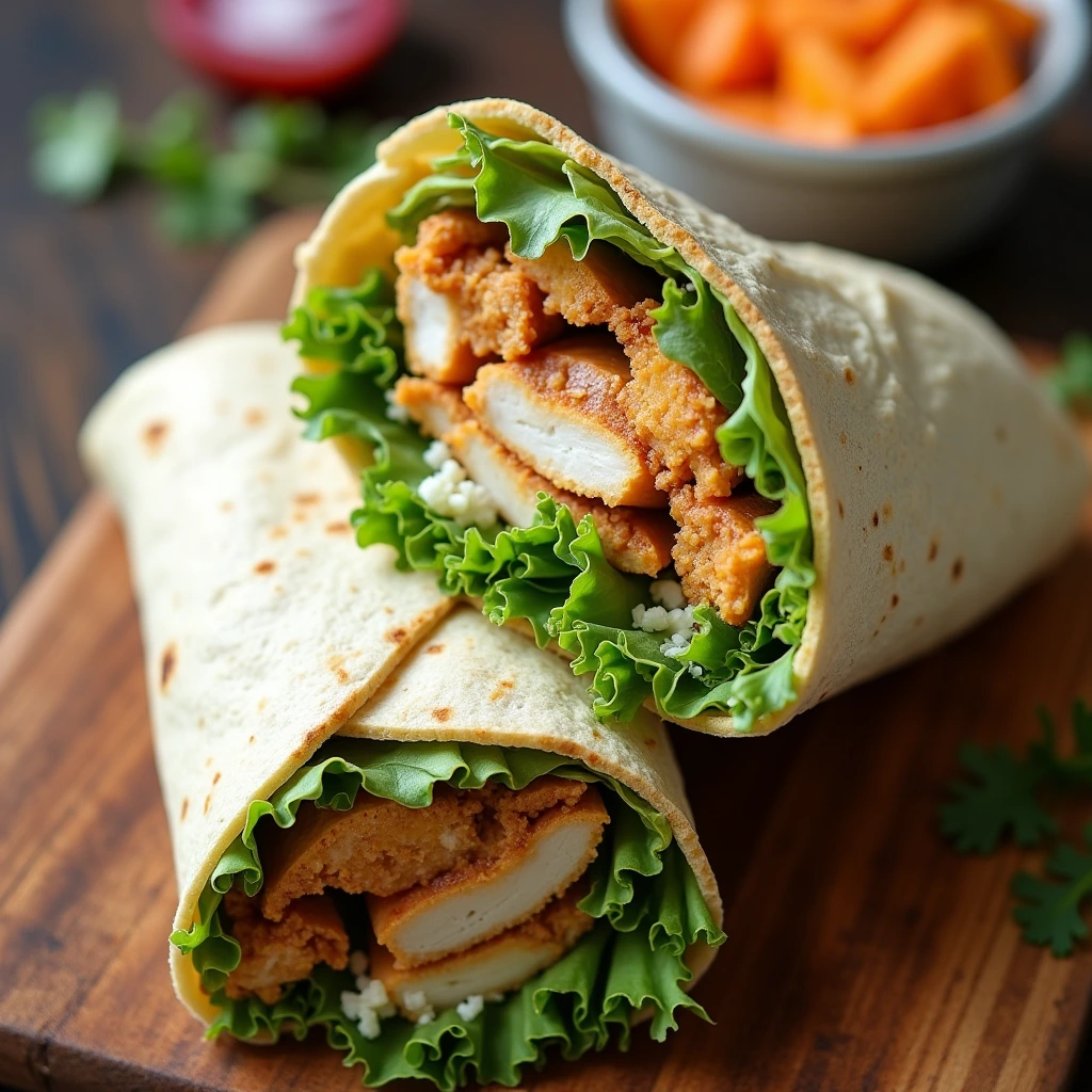 chicken caeser wraps
