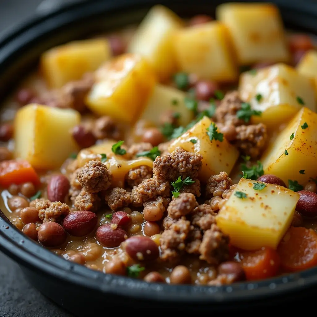 Slow Cooker Cowboy Casserole