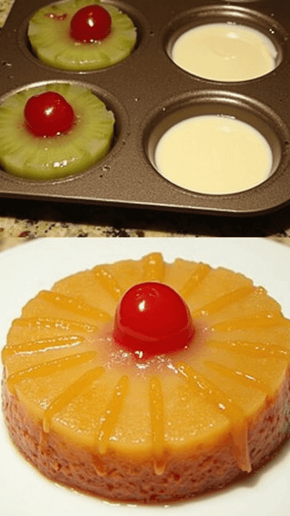 Mini Pineapple Upside Down Cakes