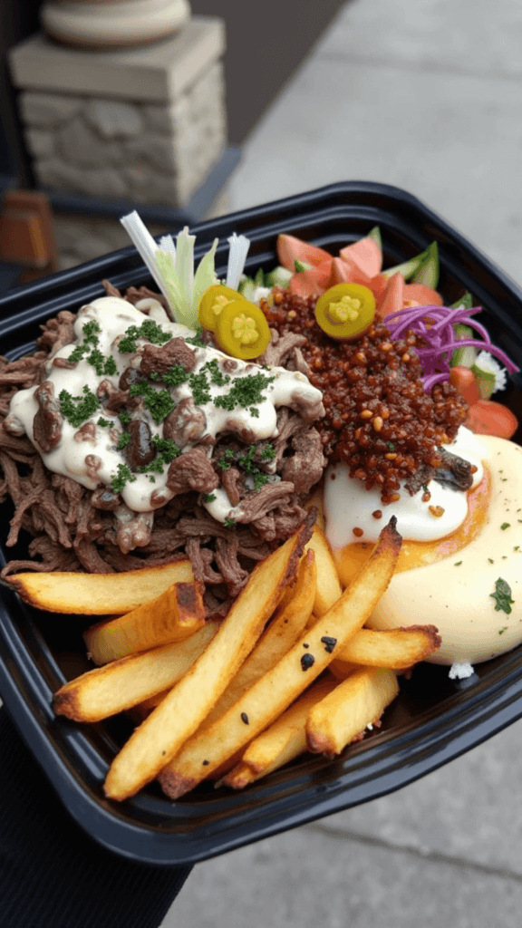 Loaded Beef and Fries Bowl