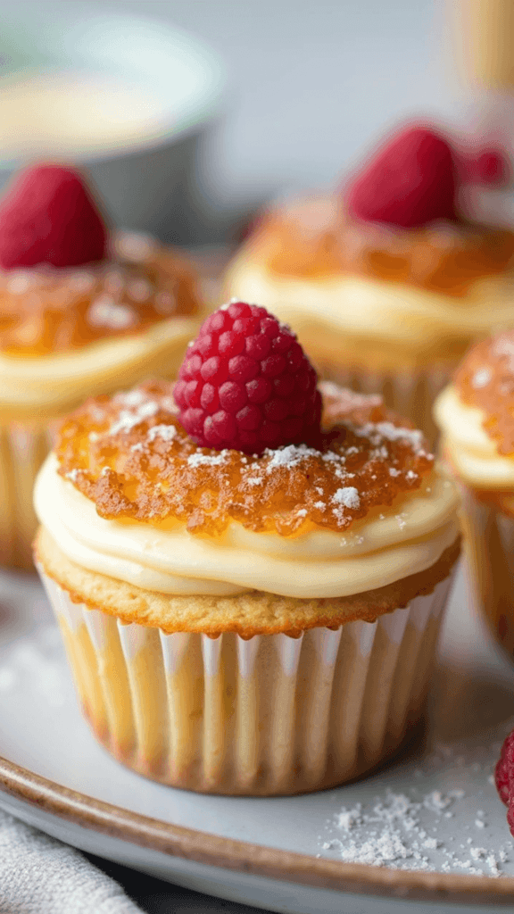 Vanilla Crème Brûlée Cupcakes