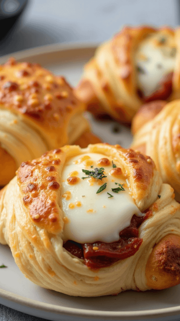 Mozzarella Pepperoni Croissant Rolls