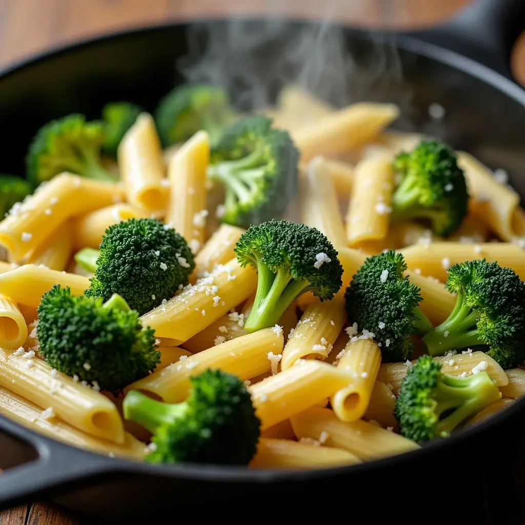 Minute Lemon Broccoli Pasta Skillet