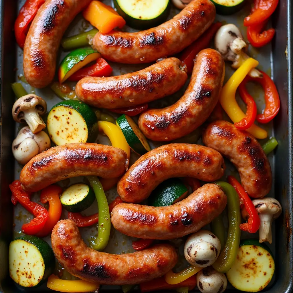  Healthy Italian Sausage & Veggies